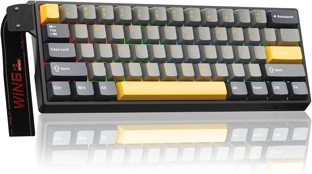 מקלדת גיימינג מכאנית חוטית WIN68 HE
