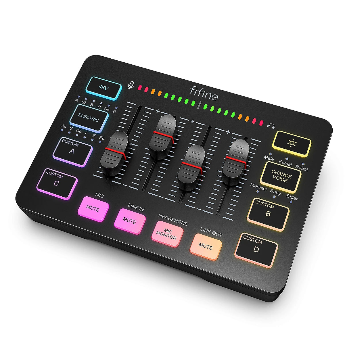 מיקסר אודיו לגיימינג Fifine AmpliGame SC3